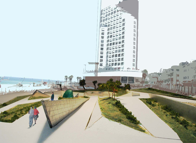 דגם פיזי של הגן — בחינת התנועה וחוויית המבקר